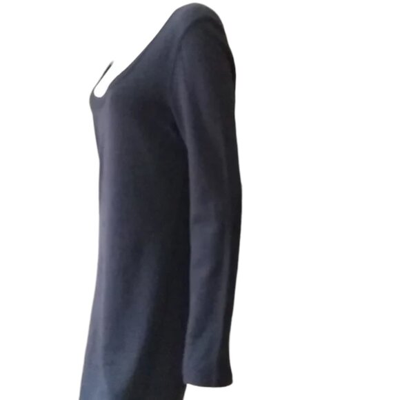 Standard James Perse black cotton mini dress  size 1 - Picture 4 of 10